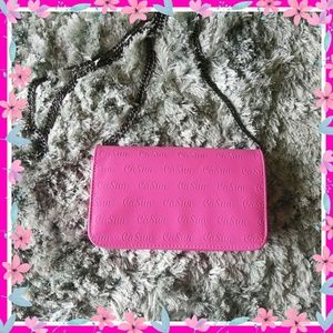 Pink chain purse